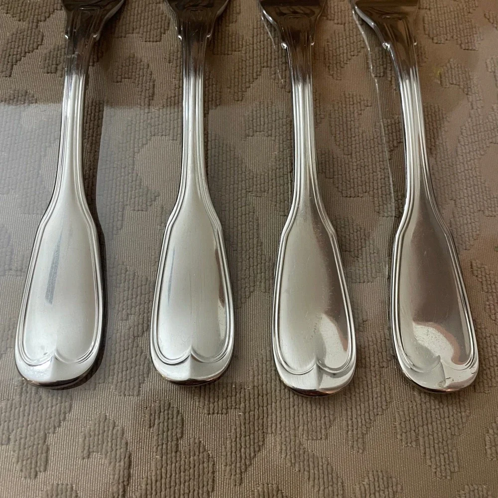 Lenox Monticello 18/8 Stainless Steel Dinner Forks Thomas Jefferson Set of 4